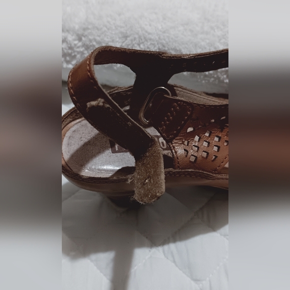 PIKOLINOS Brown Cutout Heels Size 38/8 - Picture 5 of 9